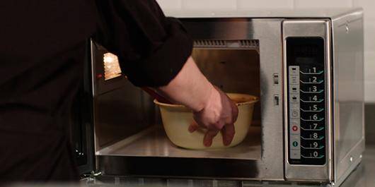 Темперирование в микроволновой печи