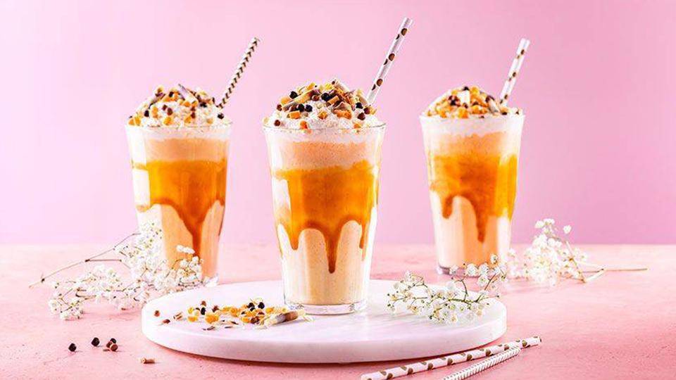Golden choc milkshake