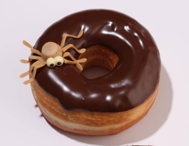donut dipped in chocolate ganache