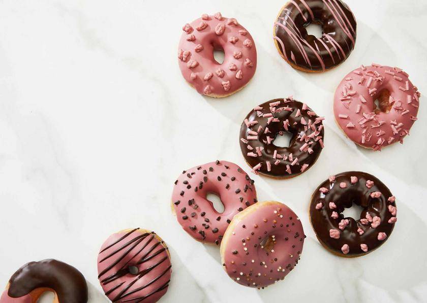 RUBY CHOCOLATE DOUGHNUTS