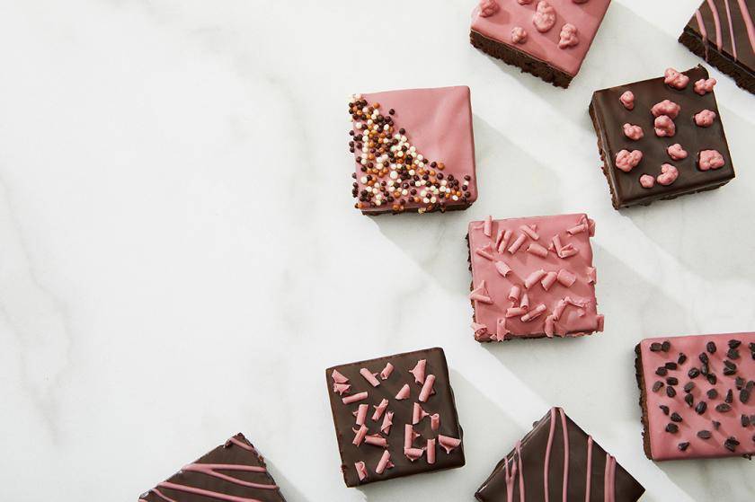 DOUBLE CHOCOLATE BROWNIES - WITH RUBY CHOCOLATE