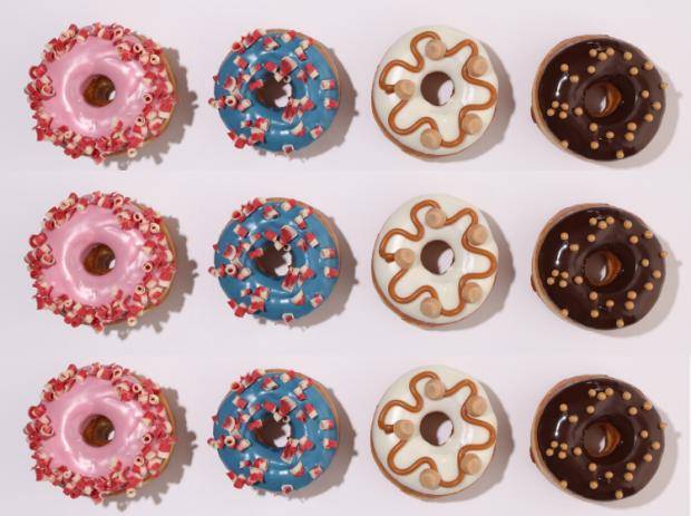 donuts with ganache glaze