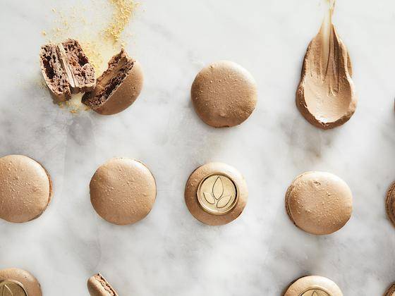 Macarons filled with dairy-free NXT m_lk ganache