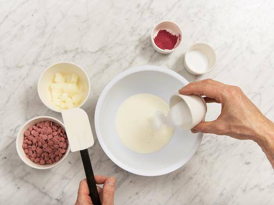 Ingredients for creating ganache