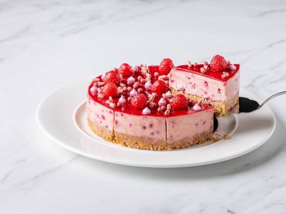 Ruby Chocolate and Raspberry Cheesecake